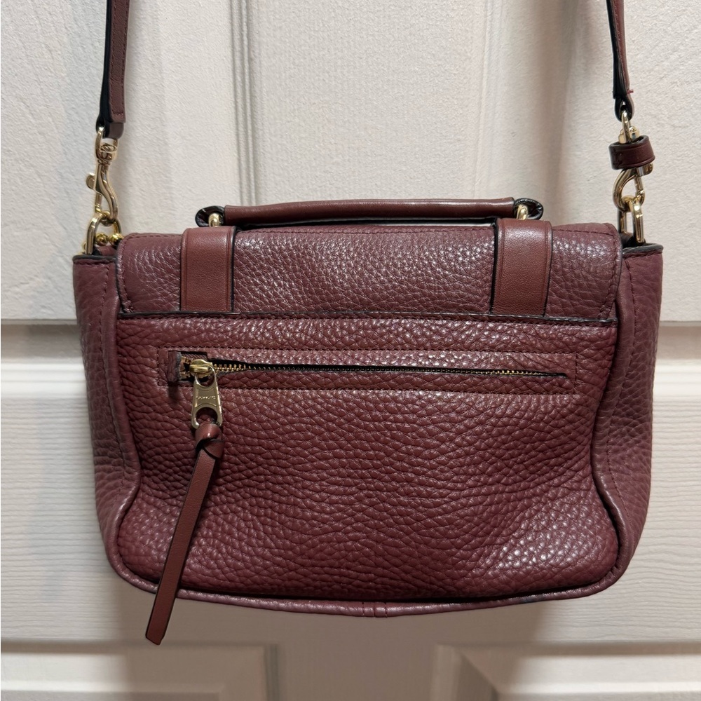 COACH Bleecker Boudreaux Pebbled Leather Mini Brooklyn Messenger Bag - Picture 3 of 16